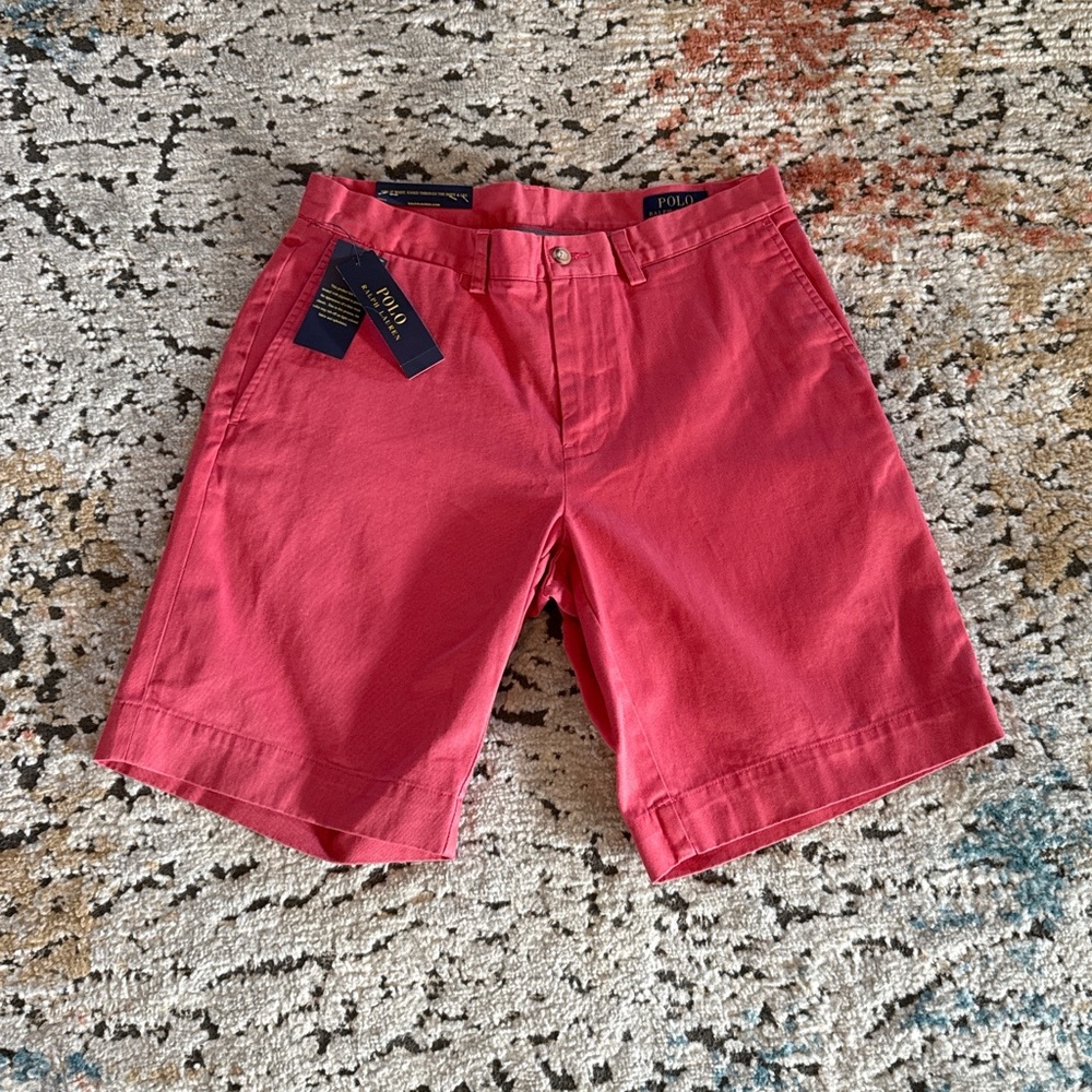 NWT Polo by Ralph Lauren Men's Nantucket Red Shorts Size 30